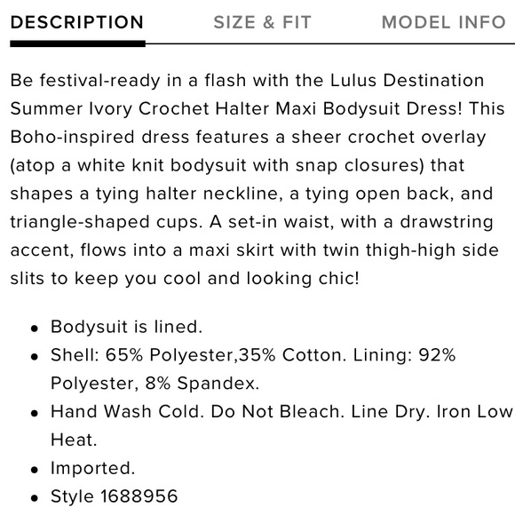 Lulus | SOLD OUT ONLINE Crochet Bodysuit Dress - Picture 13 of 16